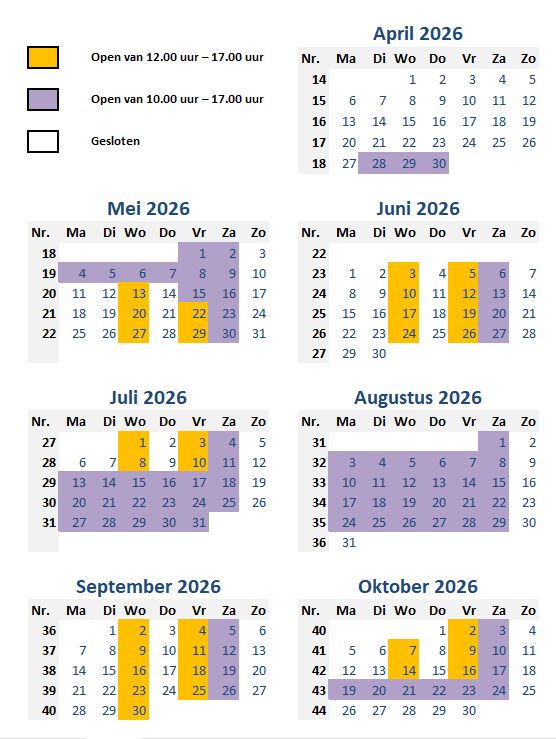 Openingstijden Maisdoolhof Voorthuizen 2026